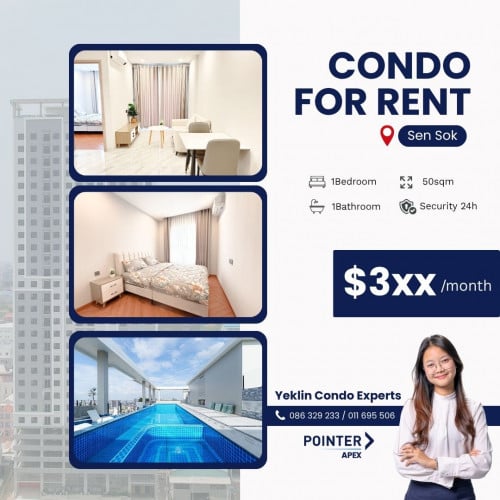 CONDO FOR RENT - SEN SOK, 3min from RUPP