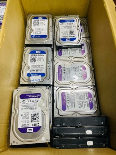 HDD Destop Brand WD Red Purple 500GB 1TB 2TB 3TB 4TB មួយទឹក សុខភាព 100% មានការធានា1 អាទិត្យ