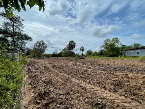 ដីលក់ជាប់ផ្លូវជាតិលេខ ៥ បណ្តោយ 90m ទទឹង 30m អាចចរចាបាន
