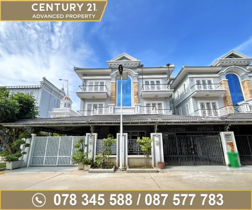 🏘 វីឡាភ្លោះ (Twin) សម្រាប់ជួល ក្នុងបុរី វិមានភ្នំពេញ 598 ផ្លូវឯកឧត្តមជាសុផារ៉ា