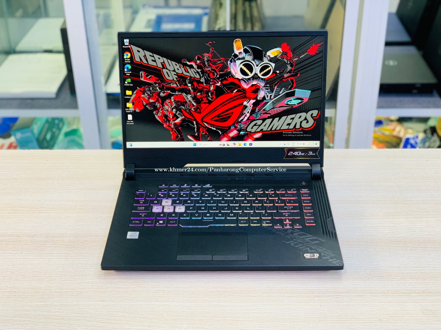 Asus Rog 512 Asus ROG Strix G512LV price $1.00 in Tuek L'ak Pir, Tuol Kouk, Phnom ...