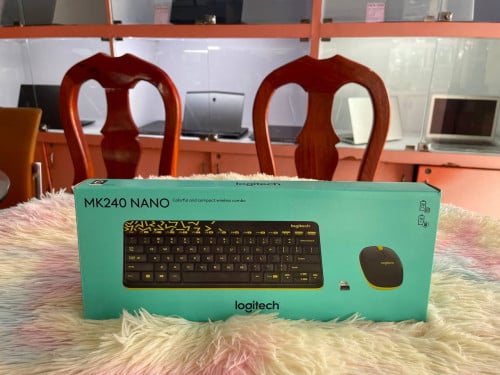 Keyboard and Mouse COMBO Logitech MK240 NANO Wireless - Black