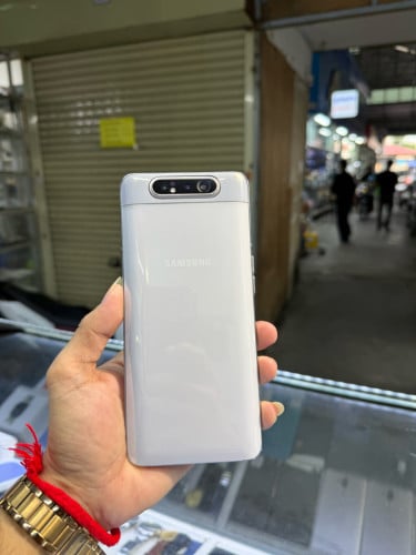 Samsung A80 128G Ram8G Sim2 Global ម៉ាសុីនអេក្រង់ស្រុីន