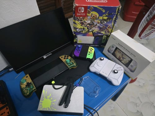 Switch oled Splatoon JB 512Gមានហ្គេមមួយពេញ