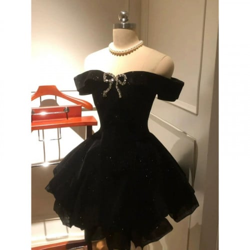 ✨ Elegant Black Dress for Wedding & Party – Timeless Style