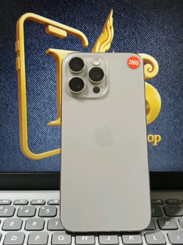 📱iPhone 15 Pro Max ZA/A សាណុំហ្សុីន 💾Storage256G✅នៅស្អាត98.5%🔋Battery Health 82%