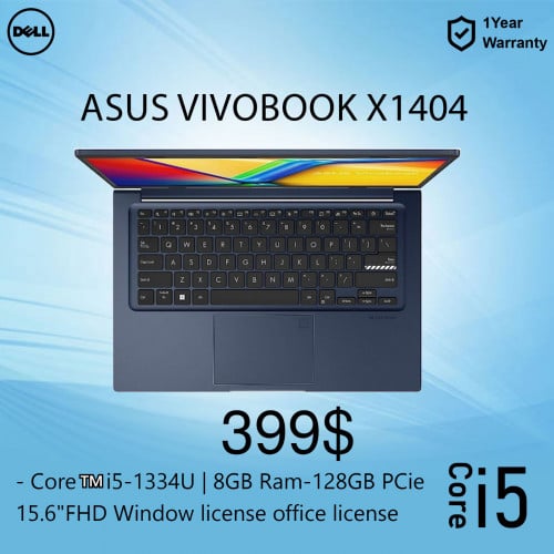 Asus Vivobook X1404 ថ្មីធានា១ឆ្នាំ I5-13Gen