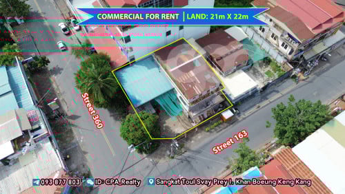 ផ្ទះអាជីវកម្មជួល កែងស្តុប៣៦០