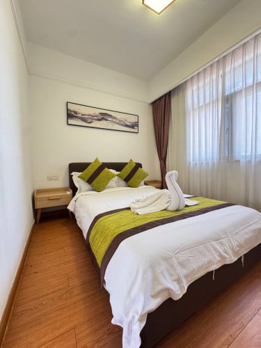 【Apartment for Rent】	2 bedrooms  for rent Close to Hun Sen Blvd (Road 60m) 金边洪森大道附近 二室二厅二卫 出租