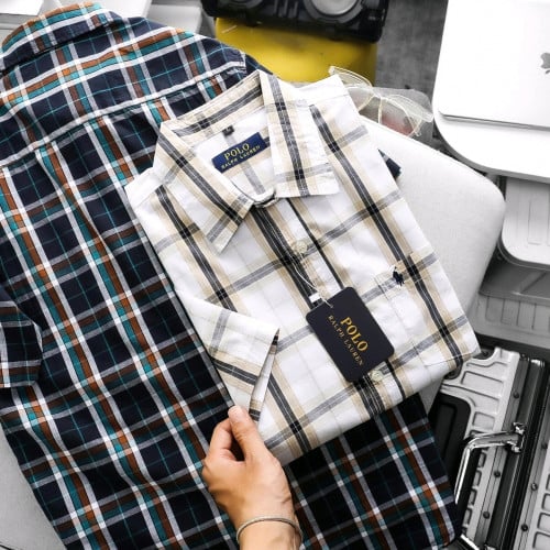 អាវសាច់ក្រណាត់ការ៉ូ ដៃខ្លី ហោប៉ៅ១ ប្រេន poloម៉ូតពណ៌ដូចរូបលេខ L xl xxl 3xl (50kg-95kg)