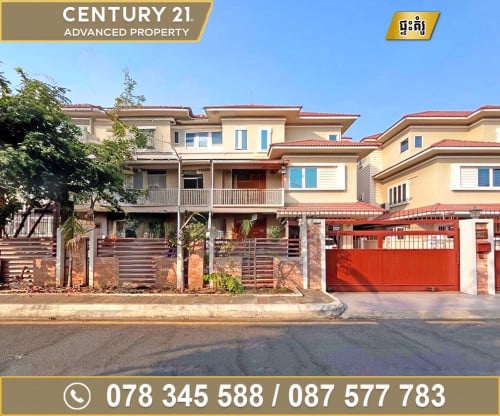  វីឡាឃ្វីន (Queen) នៅលើផ្លូវភ្លោះ សម្រាប់ជួល ក្នុងបុរី វិមានភ្នំពេញ 598 ផ្លូវឯកឧត្តម ជាសុផារ៉ា