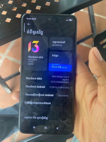 Redmi note 11 T5g rom256 ram 8+3 សានុំលេងទឹកបានលក់78$