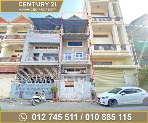 🏠 ផ្ទះល្វែង សម្រាប់ជួល នៅជិតផ្សារសំណង់12 ខណ្ឌទួលគោក