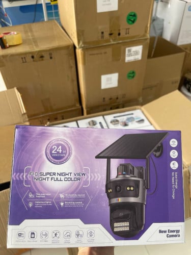 8mp dual lens AOV 4g solar camera