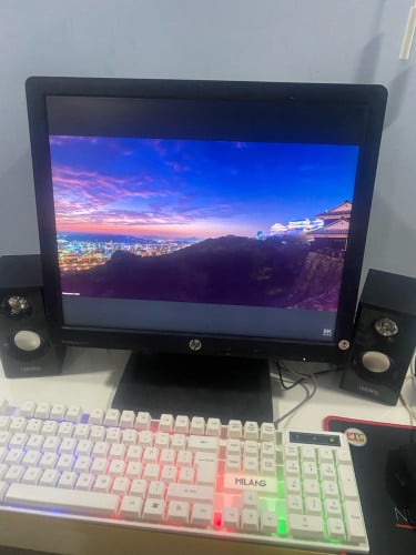 Fujitsu + monitor 20" មួយឈុត ល្អសម្រាប់ការការិយាល័យ ,កាត់តវីដេអូ Facebook YouTube មួយអែម