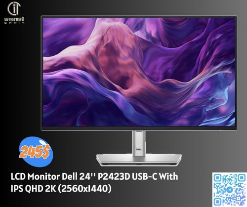 LCD Monitor Dell 24'' P2423DE USB-C With IPS QHD 2K (2560x1440)