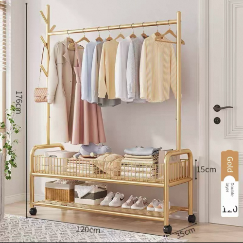 ដែកព្យួរខោអាវកាបូប 2ជាន់