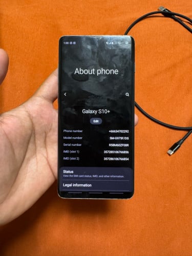 លក់Samsung s10+ ក្រុមហ៊ុន 130$បែកខ្នងក្រោយ