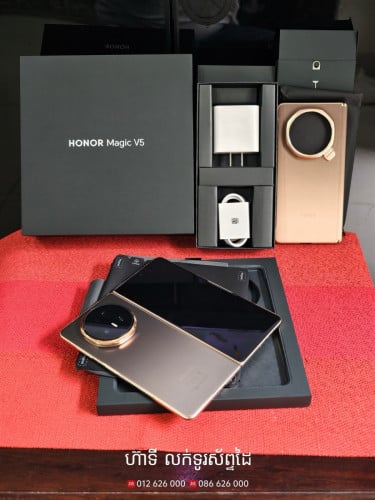 Honor Magic V5 ក្រុមហ៊ុនចំ១០០% មានធានា