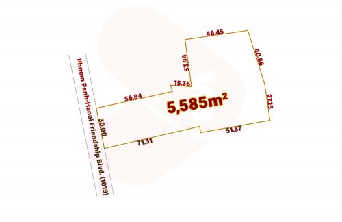 ដី សម្រាប់លក់ ក្បែរបុរីជីបម៉ុងហ្គ្រែនភ្នំពេញ សង្កាត់ឃ្មួញ ខណ្ឌសែនសុខ