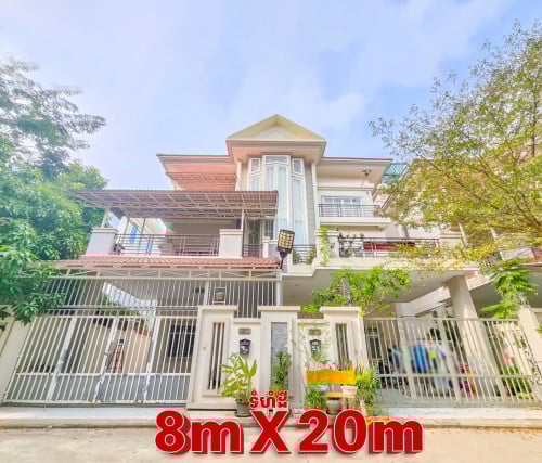 វីឡាភ្លោះ សម្រាប់លក់ ជិតបុរីអ័រគីដេ105K សង្កាត់ក្រាំងធ្នង់ ខណ្ឌសែនសុខ រាជធានីភ្នំពេញ