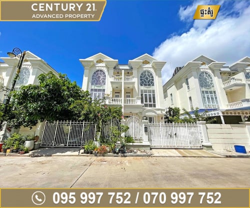 🏠 វីឡាភ្លោះ (Twin) សម្រាប់ជួល ក្នុងបុរី ឌឹមេគង្គរ៉ូយ៉ាល់ ផ្លូវជាតិលេខ6A