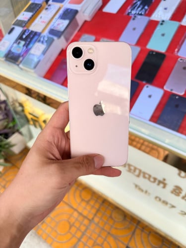 iPhone 13 pink Z/P 128g ថ្ម87% តួរ98%