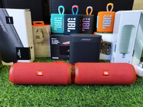 JBL Flip 4 មួយទឹកស្អាត ថ្មកាន់ សម្លេងណែន នៅសំណុំ តម្លៃ 49$