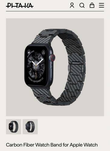 Pitaka Carbon Fiber Watch Band for Apple Watch 90%