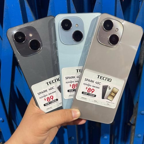 Tecno Spark 40c ថ្មី Ram4G+4G/Memory 128G