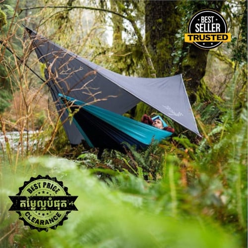 Wise Owl Rain Fly Tarp - WiseFly Premium 335*274cm Waterproof Camping Shelter Canopy