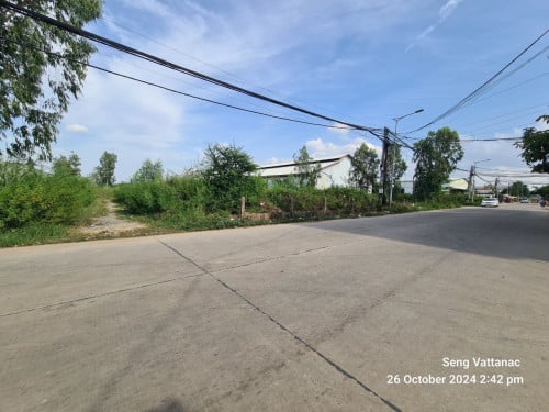 ដីជួលផ្លូវ12m កែង8m សង្កាត់គោកឃ្លាង ខណ្ឌសែនសុខ