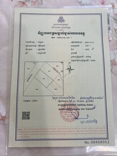 ដីលក់បន្ទាន់ លើក្រវាត់ក្រុងទី3 ចំងាយ500មែត្រពីកំពង់ផែភ្នំពេញ