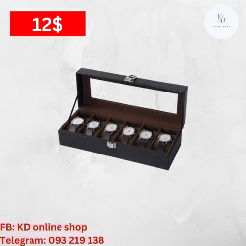ប្រអប់នាឡិកា 6 ថត | Watch Box |