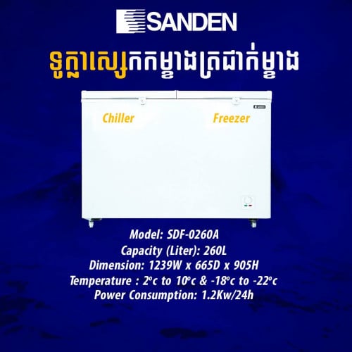 ទូក្លាសេSANDEN SDF-0260A