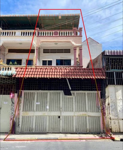 ផ្ទះអាជីវកម្មសម្រាប់ជួលនៅម្តុំសាលាសន្ធរម៉ុក,ទួលគោក / Shop House for Rent at Toul Kouk