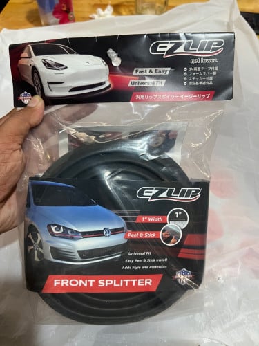 ផលិតផល​ USA កាងជរ័​ EZ Lip Front Splitter - Universal Fit 1-inch Bumper Spoiler Body Kit Wing Trim