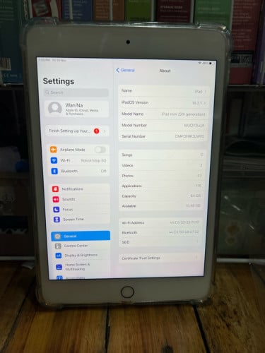iPads mini5.នៅខ្លាំងដើរលឿន អាចឡើង version26បាន