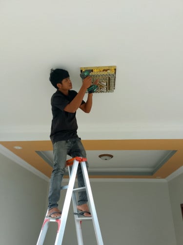 Change the old light bulb.