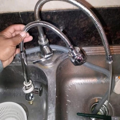 Replace a broken water valve.
