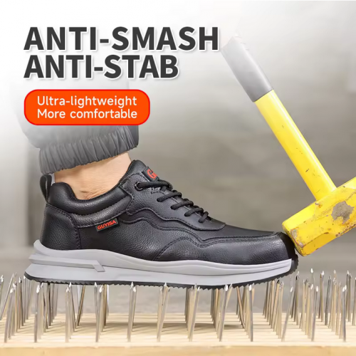 ស្បែកជើងសុវត្ថិភាពម៉ាក Guyisa / Safety Boot With Metal Head and Metal Sole