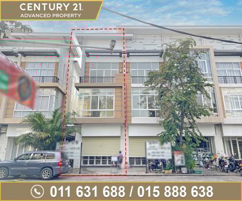 🏘 ផ្ទះអាជីវកម្ម ខាង(SH-B) សម្រាប់ជួល ក្នុងបុរី ប៉េងហួតបឹងស្នោ