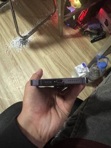 iPhone 14promax lla 128G សាណុំសុីន 550$ ស្អាត99%ថ្ម91%