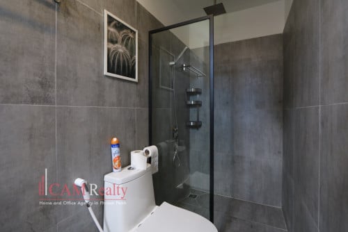 Western style 3-bedroom duplex renovated apartment for rent in BKK1 area – Phnom Penh.