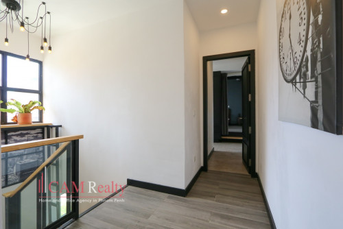 Western style 3-bedroom duplex renovated apartment for rent in BKK1 area – Phnom Penh.