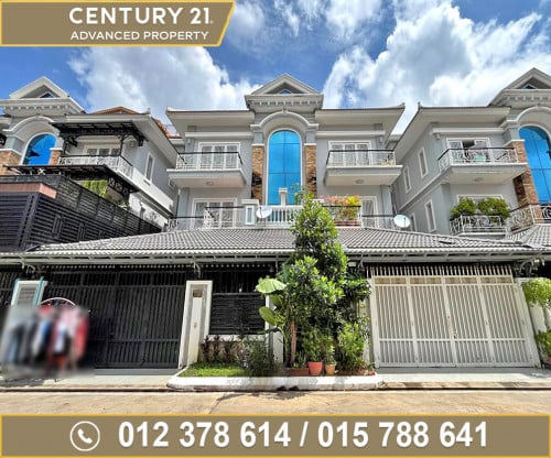 🏘 វីឡាភ្លោះ (Twin) លើផ្លូវភ្លោះ ក្នុងបុរី វិមានភ្នំពេញ598 ត្រូវការលក់បន្ទាន់ខ្លាំង