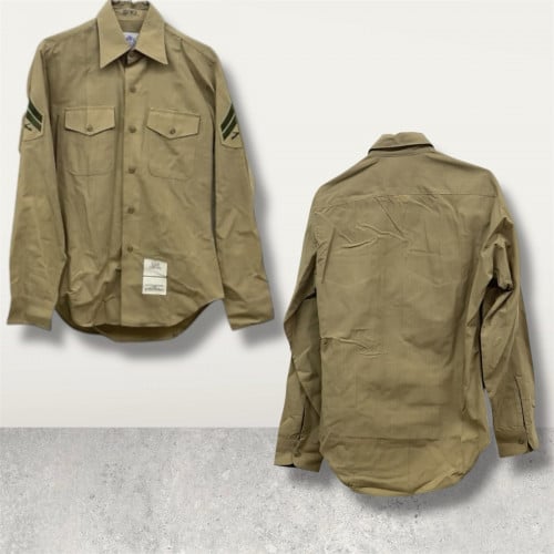 អាវកាងារ​ ម៉ារីន​ អាមេរិក​ ជេីងទឹកUS Marine Corp Dress Shirt Mens Made in USA  🇺🇸