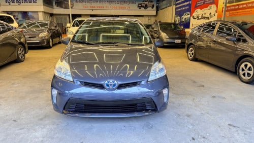 2013 Prius option4 Deluxe Sola ស្លាយកុងទរ័ បាស JBL អេក្រង់ធំ ពូកស្បែក កៅអីចុចអូតូហ្សុីន កំដៅកៅអី