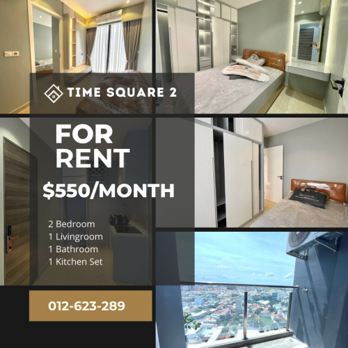 Condo For Rent, 2Bedrooms|Floor 27|Toul Kok
