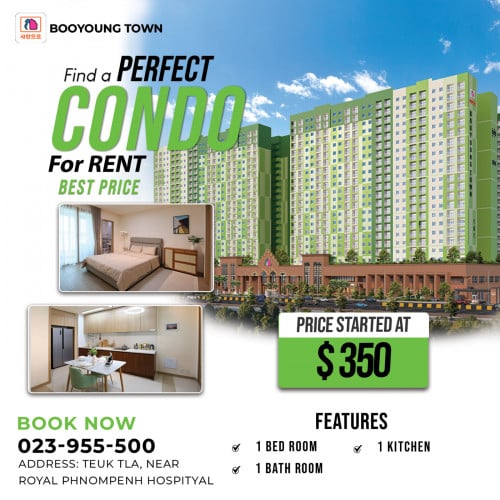 Condo rental $350/month